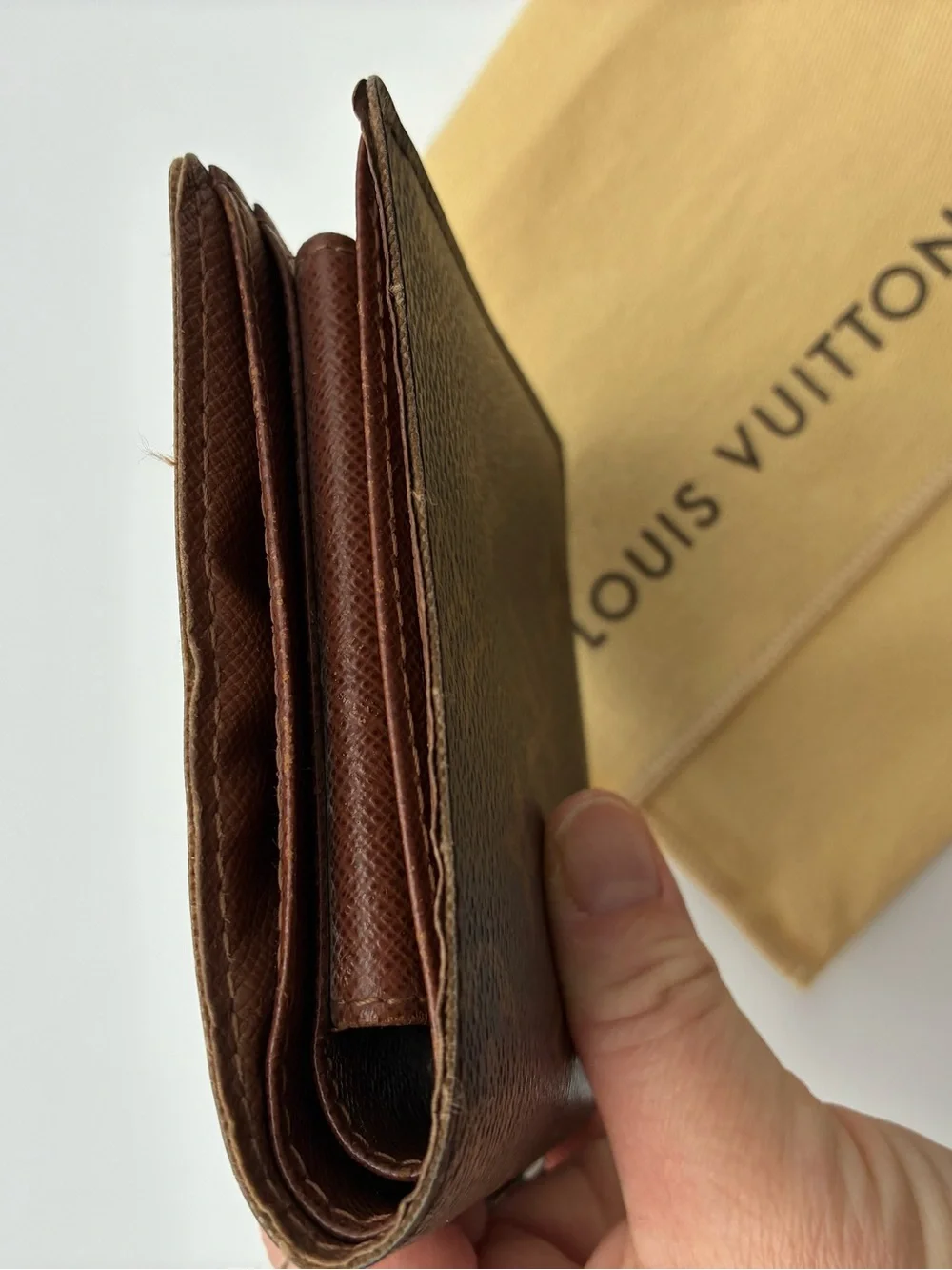 Louis Vuitton Men's Monogram Canvas Bifold Wallet - Brown